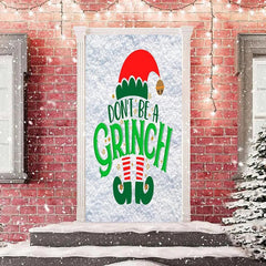 Nicht Sei A Grinch Schneefeld Tür Abdeckung Für Weihnachten