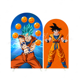 Dragon Ball Theme Birthday Party Chiara Bogenhintergrund Abdeckung Anime Goku Kampf Jungen Deko