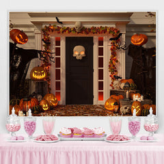 Teuflisch Kürbis Und Skelette Hintergrund für Halloween