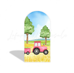 Farm Arch Birthday Party Arch Backdrop Wall Cloth Cover Bogenhintergrund Abdeckung Traktor Deko