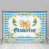 Flaggen Blau Diamant Deutschland Oktoberfest Bier Hintergrund