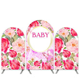 Blumen Thema Schmetterling Rosa Baby Dusche Bogen Hintergrund Bausatz