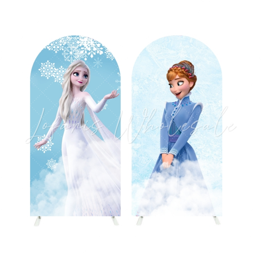 Frozen Anna Elsa Princess Birthday Party Bogenwand Abdeckung Eiskönigin Olaf Sven Winter Deko