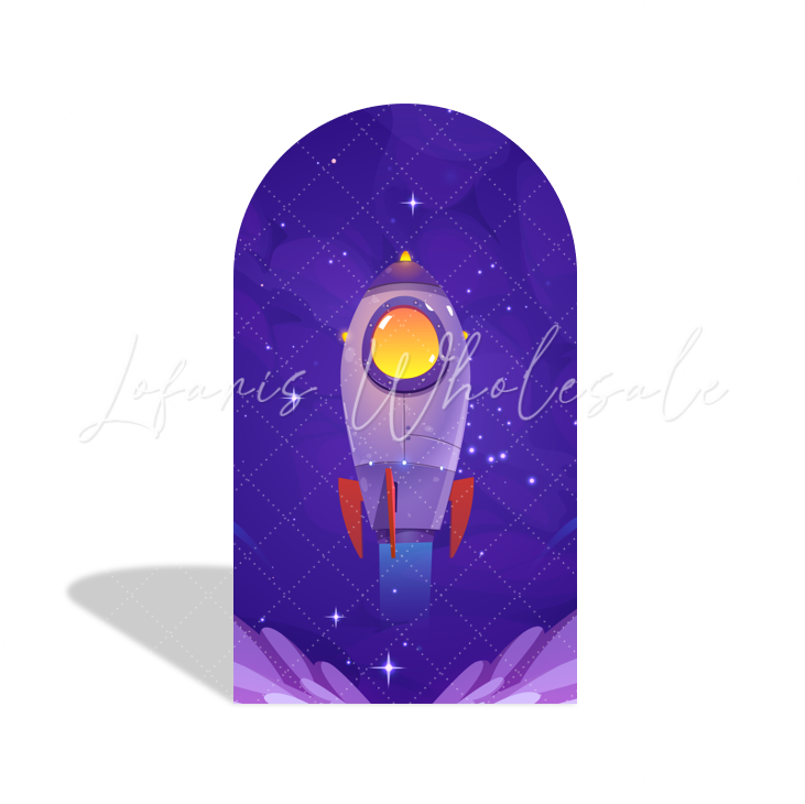 Galaxy Cartoon Birthday Baby Shower Party Bogenwand Abdeckung Astronaut Weltall Kinder Deko