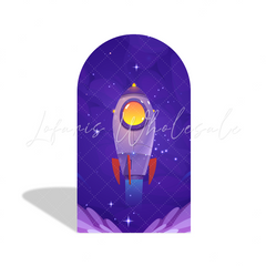 Galaxy Cartoon Birthday Baby Shower Party Bogenwand Abdeckung Astronaut Weltall Kinder Deko