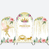 Funkeln Prinzessin Blumen Bogen Hintergrund Bausatz für Baby Dusche