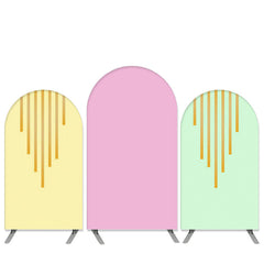 Gold Streifen Thema Rosa Grün Geburtstag Bogen Hintergrund Bausatz