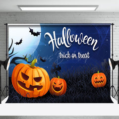 Grab Kürbis Schläger Trick Oder Behandeln Glücklich Halloween Hintergrund