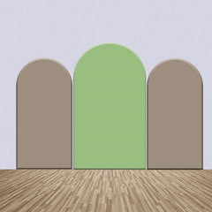 Grün Braun Dekor Farbe Eins Einseitig Bogen Hintergrund Bausatz