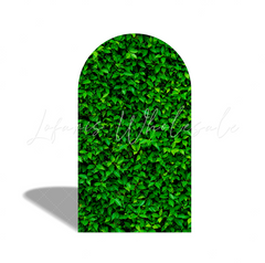 Green Tree Leaves Background Birthday Party Bogenwand Abdeckung Grüne Blätter Natur Wald Deko