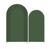 Green Ripple Stripe Birthday Baby Shower Party Bogenwand Abdeckung Grün Streifen Modern Deko