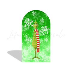 Grinch Cartoon Happy Birthday Party Bogenwand Abdeckung Weihnachten Grün Monster Party Deko