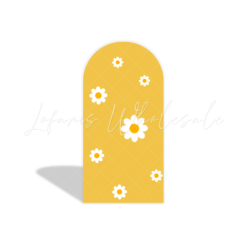 Groovy One Arch Birthday Party Bogenhintergrund Abdeckung Hippie Retro Blume 1