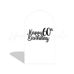 Alles Gute zum 60. Geburtstag Bogenförmige Hintergrundabdeckung aus Stoff
