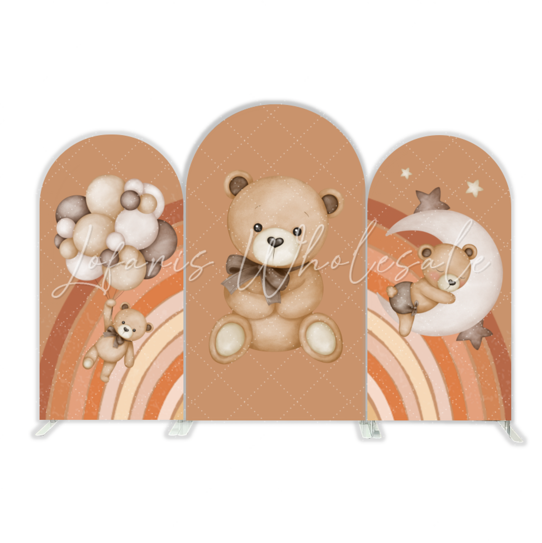 Hot Air Balloon Teddy Bear Birthday Party Bogenwand Abdeckung Bär Korb Fliegen Babyparty Deko