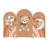 Hot Air Balloon Teddy Bear Birthday Party Bogenwand Abdeckung Bär Korb Fliegen Babyparty Deko