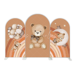 Hot Air Balloon Teddy Bear Birthday Party Bogenwand Abdeckung Bär Korb Fliegen Babyparty Deko