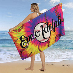 Heiß Baseball Brauch Name Sport Strand Handtuch für Junge