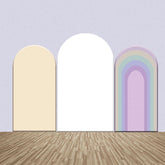 Inkarnadin Weiß Regenbogen Party Bogen Hintergrund Bausatz