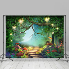 Dschungel Agaric Wunderland Verzaubert Wald Hintergrund