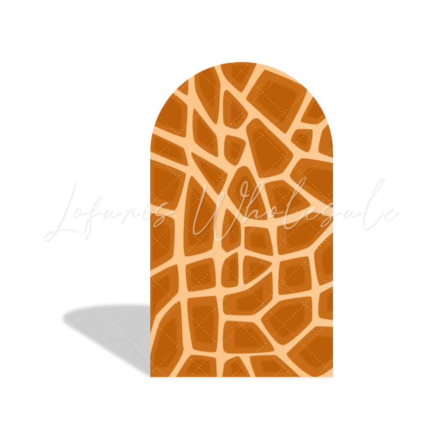 Jungle Safari Animal Zebra Leopard Cheetah Giraffe Fell Muster Bogenwand Abdeckung Babyparty