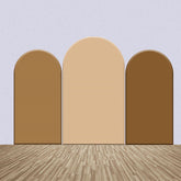 Licht Dunkel Braun Thema Solide Farbe Bogen Hintergrund Bausatz