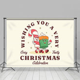 Lofaris Beige Stock Süßigkeiten Kuchen Gemütlich Lecker Weihnachten Hintergrund