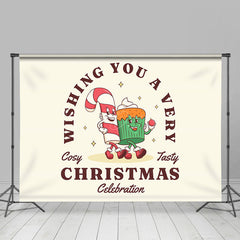 Lofaris Beige Stock Süßigkeiten Kuchen Gemütlich Lecker Weihnachten Hintergrund