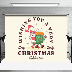 Lofaris Beige Stock Süßigkeiten Kuchen Gemütlich Lecker Weihnachten Hintergrund