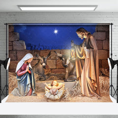 Lofaris Geburt Von Jesus Weihnachten Nacht Hintergrund Für Foto