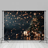 Lofaris Bokeh Gold Licht Weihnachten Baum Geschenke Weihnachten Hintergrund