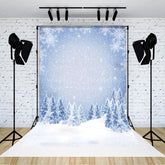 Lofaris Bokeh Silber Schneeflocke Zeder Winter Fegen Hintergrund