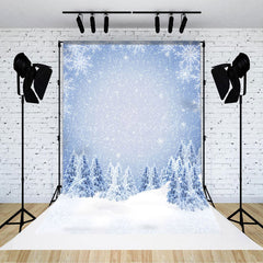 Lofaris Bokeh Silber Schneeflocke Zeder Winter Fegen Hintergrund