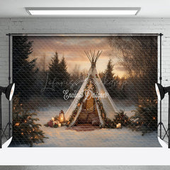 Lofaris Camping In Der Wald Bei Dämmerung Fotografie Hintergrund