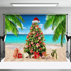 Lofaris Weihnachten In Juli Baum Sommer Sandig Strand Hintergrund