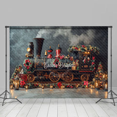 Lofaris Weihnachten Alt Stil Zug Urlaub Glänzend Hintergrund