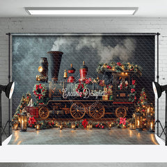 Lofaris Weihnachten Alt Stil Zug Urlaub Glänzend Hintergrund