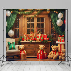 Lofaris Weihnachten Zimmer Mit Teddy Bären Geschenke Gemütlich Hintergrund