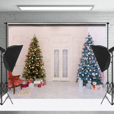 Lofaris Weihnachten Baum Bei Der Palast Tor Foto Hintergrund