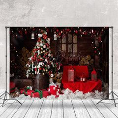 Lofaris Weihnachten Baum Stühle Protokoll Haus Urlaub Hintergrund