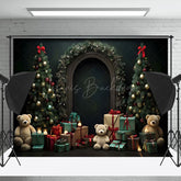 Lofaris Weihnachten Baum Geschenk Licht Bogen Wand Urlaub Hintergrund