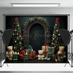 Lofaris Weihnachten Baum Geschenk Licht Bogen Wand Urlaub Hintergrund