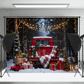 Lofaris Weihnachten LKW Aus Holz Tür Urlaub Gemütlich Hintergrund