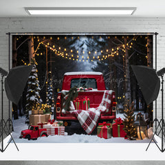 Lofaris Weihnachten LKW Aus Holz Tür Urlaub Gemütlich Hintergrund