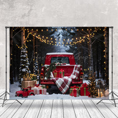 Lofaris Weihnachten LKW Aus Holz Tür Urlaub Gemütlich Hintergrund