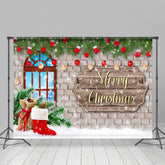 Lofaris Weihnachten Wand Aktie Grün Glücklich Urlaub Hintergrund