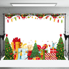 Lofaris Bunt Geschenke Bäume Glocke Festlich Weihnachten Hintergrund