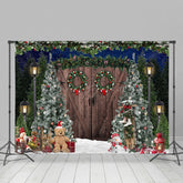 Lofaris Cowboy kombinieren Weihnachten Baum Urlaub Nacht Hintergrund