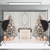 Lofaris Gemütlich Urlaub Ambiente Weihnachten Bäume Geschenk Hintergrund