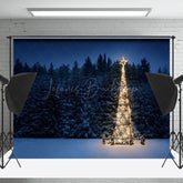 Lofaris Schwach Licht Weihnachten Bäume Wald Winter Hintergrund